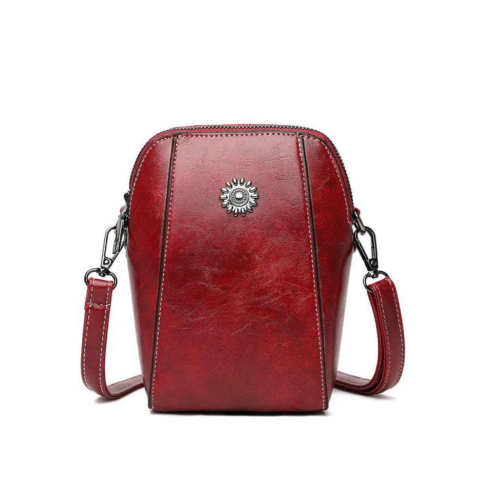 Tas Dames - Compacte Crossbody met Zon Detail en Verstelbare Band | Casual