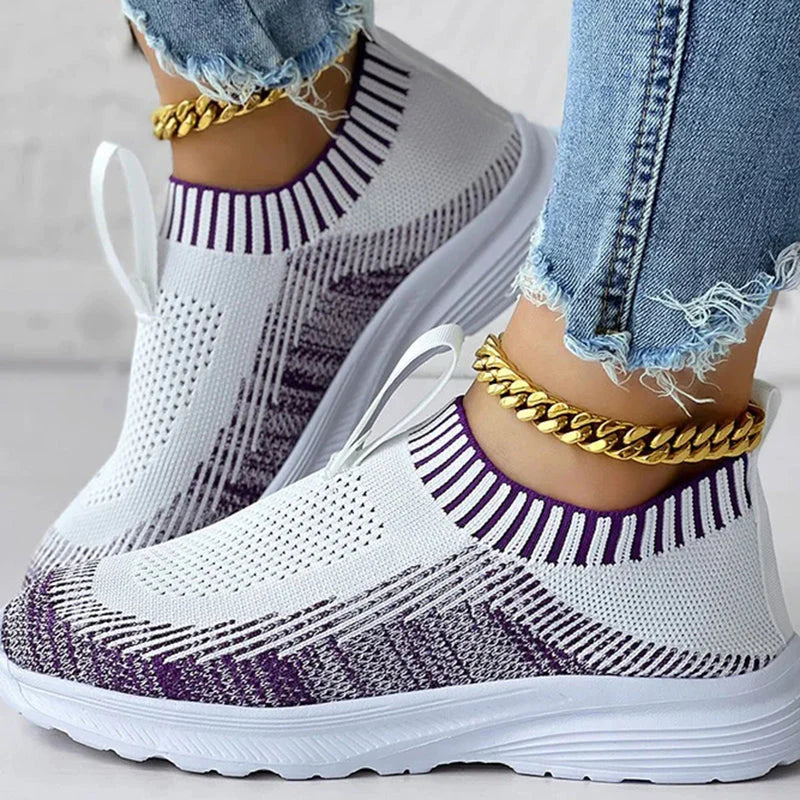 Sneakers Dames - Instap Sock Model met Lichte Zool | Casual