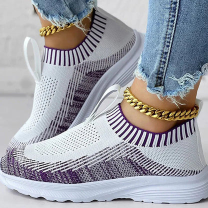 Sneakers Dames - Instap Sock Model met Lichte Zool | Casual
