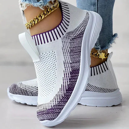 Sneakers Dames - Instap Sock Model met Lichte Zool | Casual