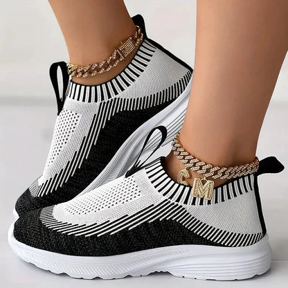 Sneakers Dames - Instap Sock Model met Lichte Zool | Casual