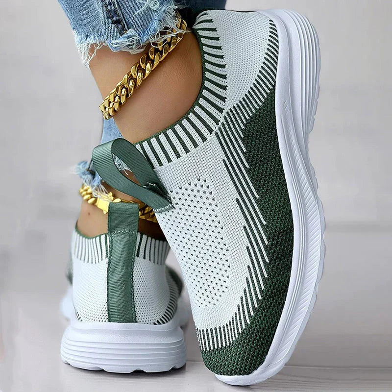 Sneakers Dames - Instap Sock Model met Lichte Zool | Casual