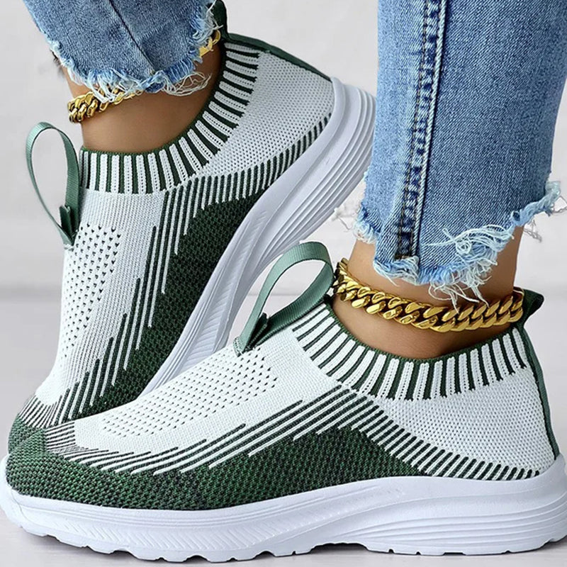 Sneakers Dames - Instap Sock Model met Lichte Zool | Casual