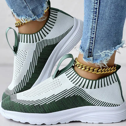 Sneakers Dames - Instap Sock Model met Lichte Zool | Casual