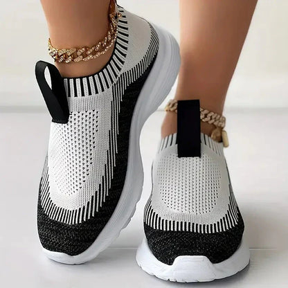 Sneakers Dames - Instap Sock Model met Lichte Zool | Casual