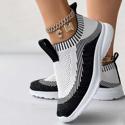Sneakers Dames - Instap Sock Model met Lichte Zool | Casual