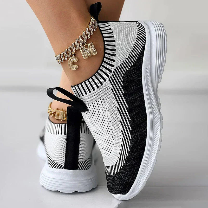 Sneakers Dames - Instap Sock Model met Lichte Zool | Casual