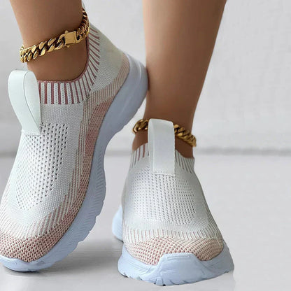 Sneakers Dames - Instap Sock Model met Lichte Zool | Casual
