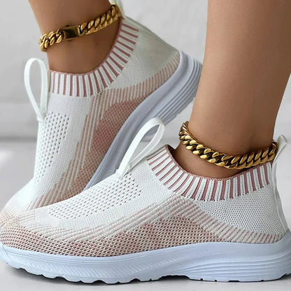 Sneakers Dames - Instap Sock Model met Lichte Zool | Casual