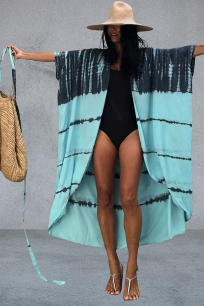 Strandjurk Dames - Oversized Kimono met Print | Zomer