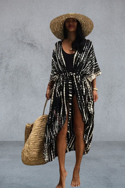 Strandjurk Dames - Oversized Kimono met Print | Zomer