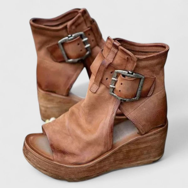 Anouk - Boho Laarzen Dames met Gespdetail en Ondersteunende Zool