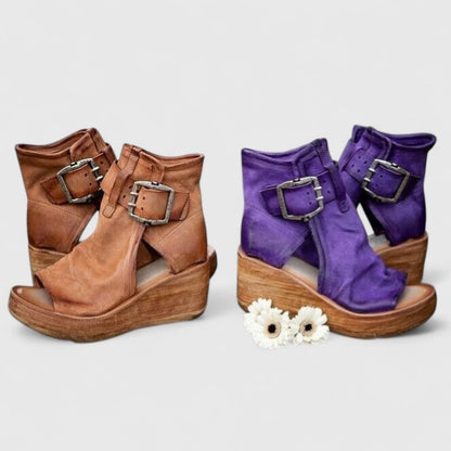 Anouk - Boho Laarzen Dames met Gespdetail en Ondersteunende Zool