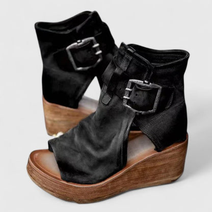 Anouk - Boho Laarzen Dames met Gespdetail en Ondersteunende Zool