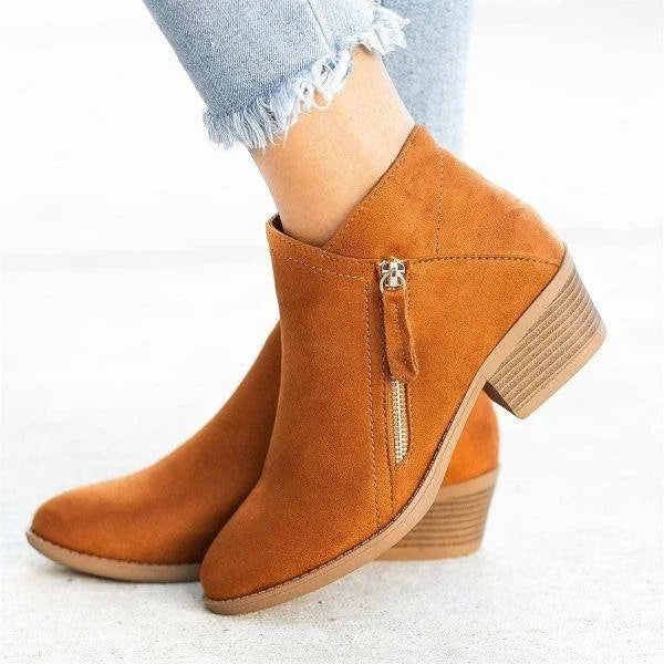 Anouk - Chique Comfort Pumps Dames met Blokhak en Ritssluiting