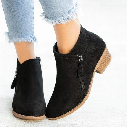 Anouk - Chique Comfort Pumps Dames met Blokhak en Ritssluiting