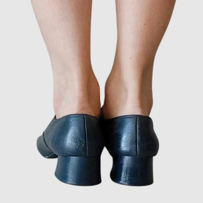 Anouk - Chique Orthopedische Mary Jane Schoenen Dames met Blokhak en Uitgesneden Detail