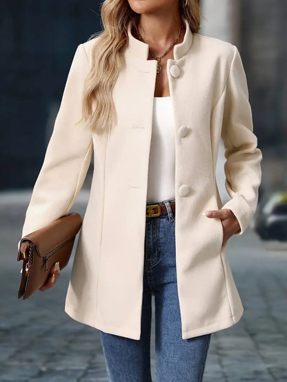 Anouk - Dames Tussenjas Smart Casual met Open Voorkant en Lange Snit