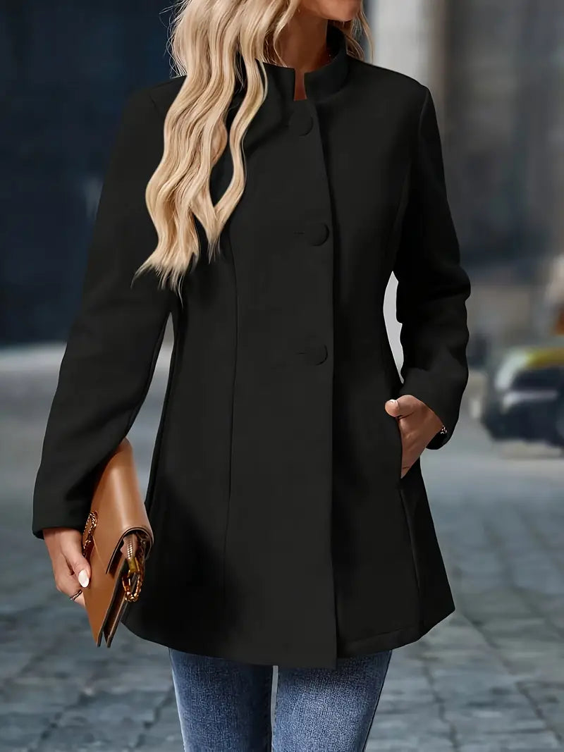 Anouk - Dames Tussenjas Smart Casual met Open Voorkant en Lange Snit