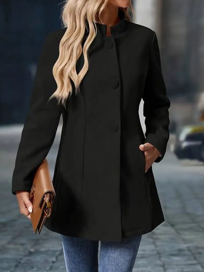 Anouk - Dames Tussenjas Smart Casual met Open Voorkant en Lange Snit