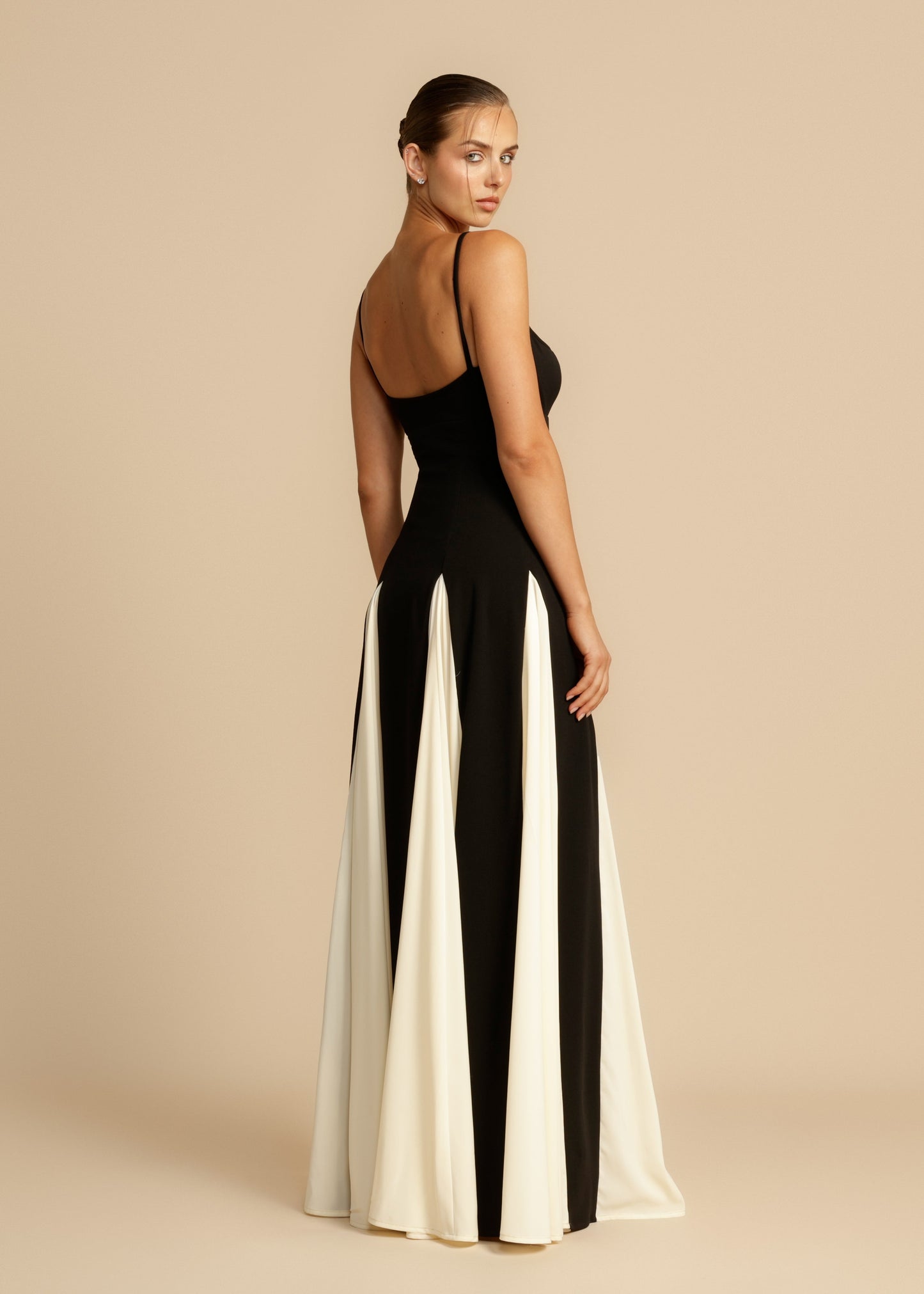 Anouk - Elegante Bruiloft Gastenjurk Dames met Spaghettibandjes en Maxi Rok