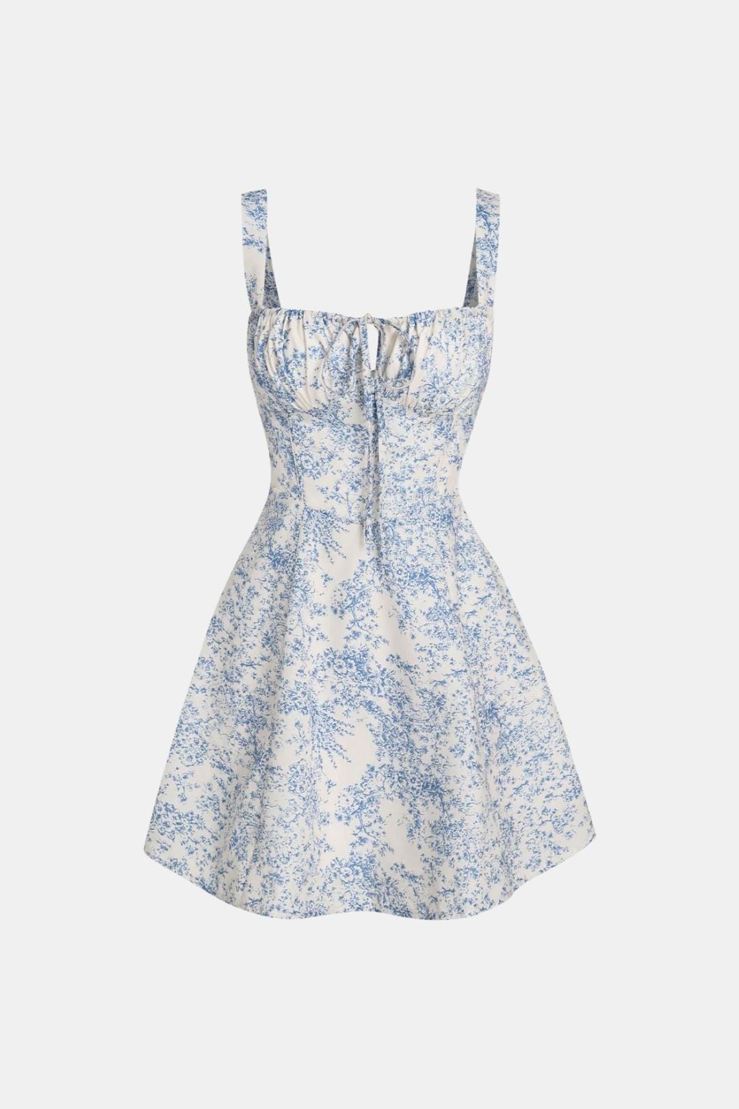 Anouk - Luchtige Zomerjurk Dames met Bloemenprint en Strikdetail