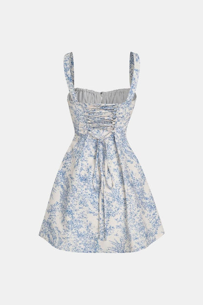 Anouk - Luchtige Zomerjurk Dames met Bloemenprint en Strikdetail