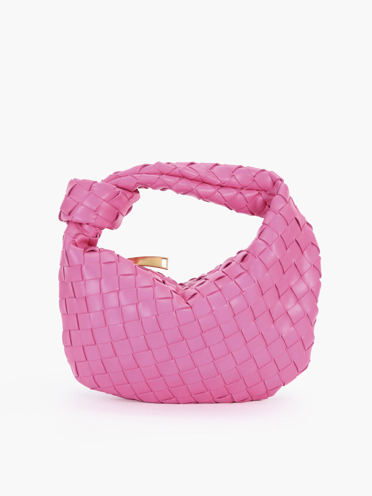 Tas Dames - Gevlochten Hobo met Knoophandvat en Rits | Trendy