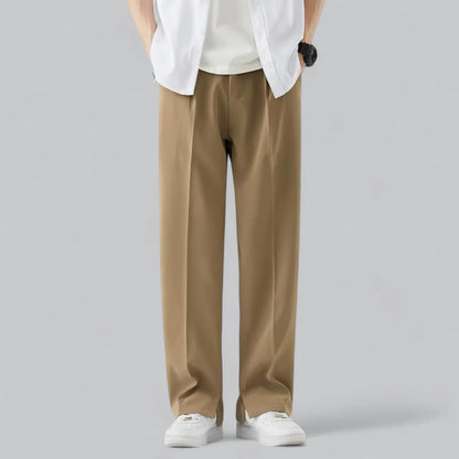 Bas - Heren Pantalon Casual Smart met Rechte Pijp en Nette Uitstraling