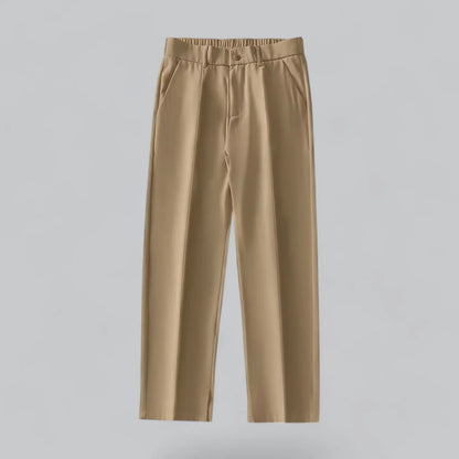 Bas - Heren Pantalon Casual Smart met Rechte Pijp en Nette Uitstraling