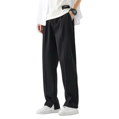 Bas - Heren Pantalon Casual Smart met Rechte Pijp en Nette Uitstraling