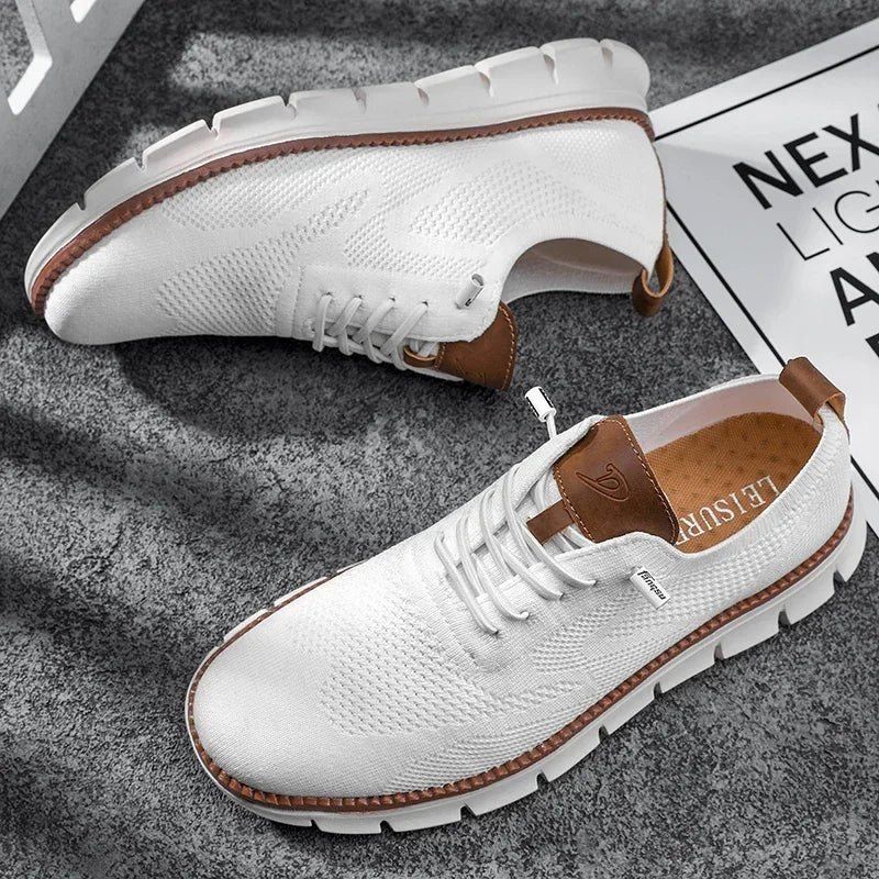 Bas - Trendy Comfortabele Sneakers Heren met Ademende Bovenkant en Flexibele Zool