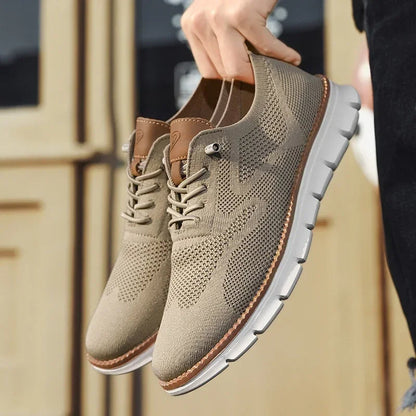 Bas - Trendy Comfortabele Sneakers Heren met Ademende Bovenkant en Flexibele Zool