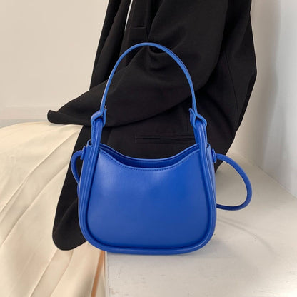 Tas Dames - Klein Halvemaanvormig Model met Knoopdetail | Casual