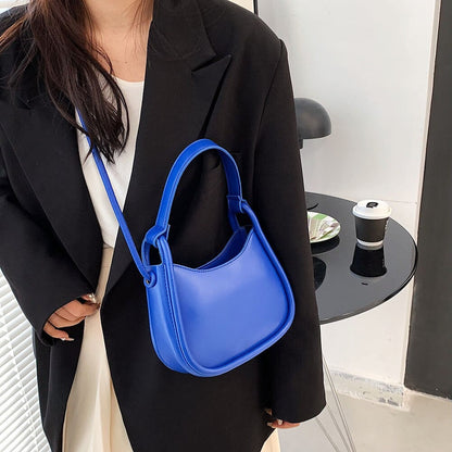 Tas Dames - Klein Halvemaanvormig Model met Knoopdetail | Casual
