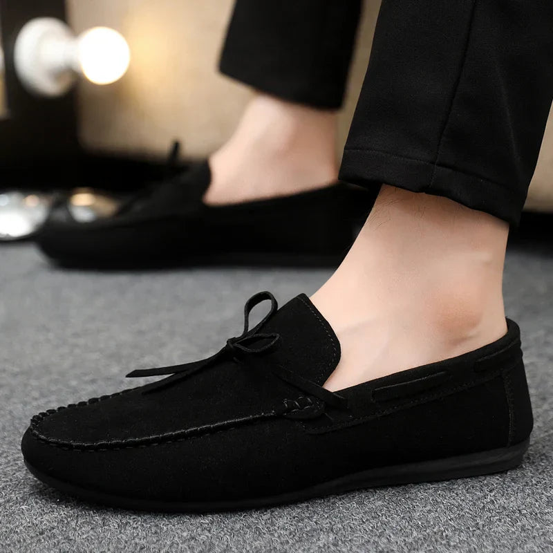 Bram - Casual Comfortabele Loafers Heren met Strikdetail en Flexibele Zool