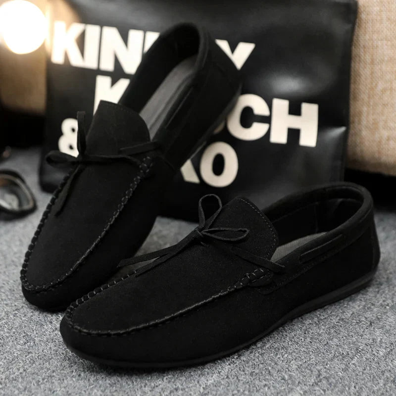 Bram - Casual Comfortabele Loafers Heren met Strikdetail en Flexibele Zool