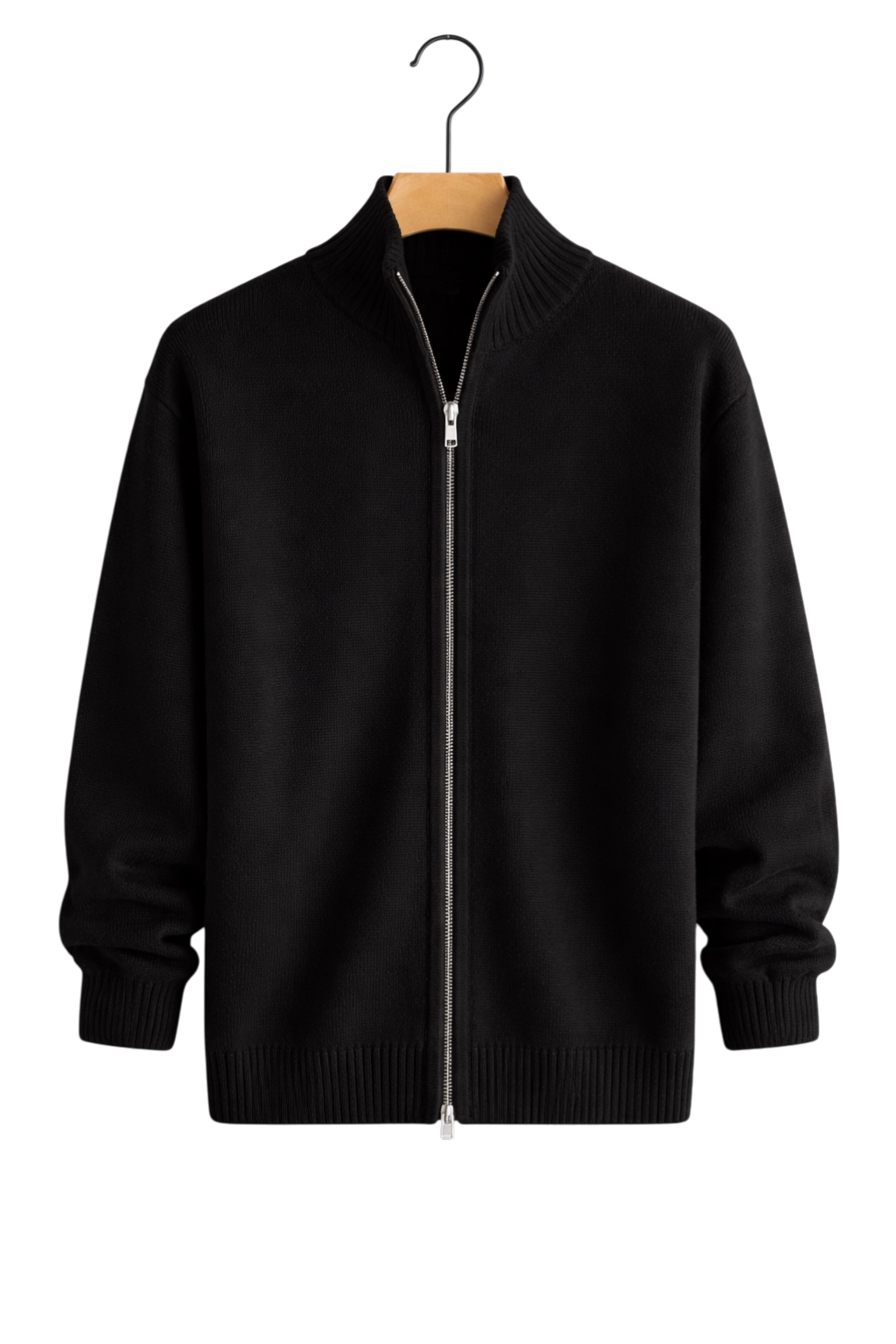 Bram - Heren Gebreid Vest met Ritssluiting en Casual Smart Uitstraling