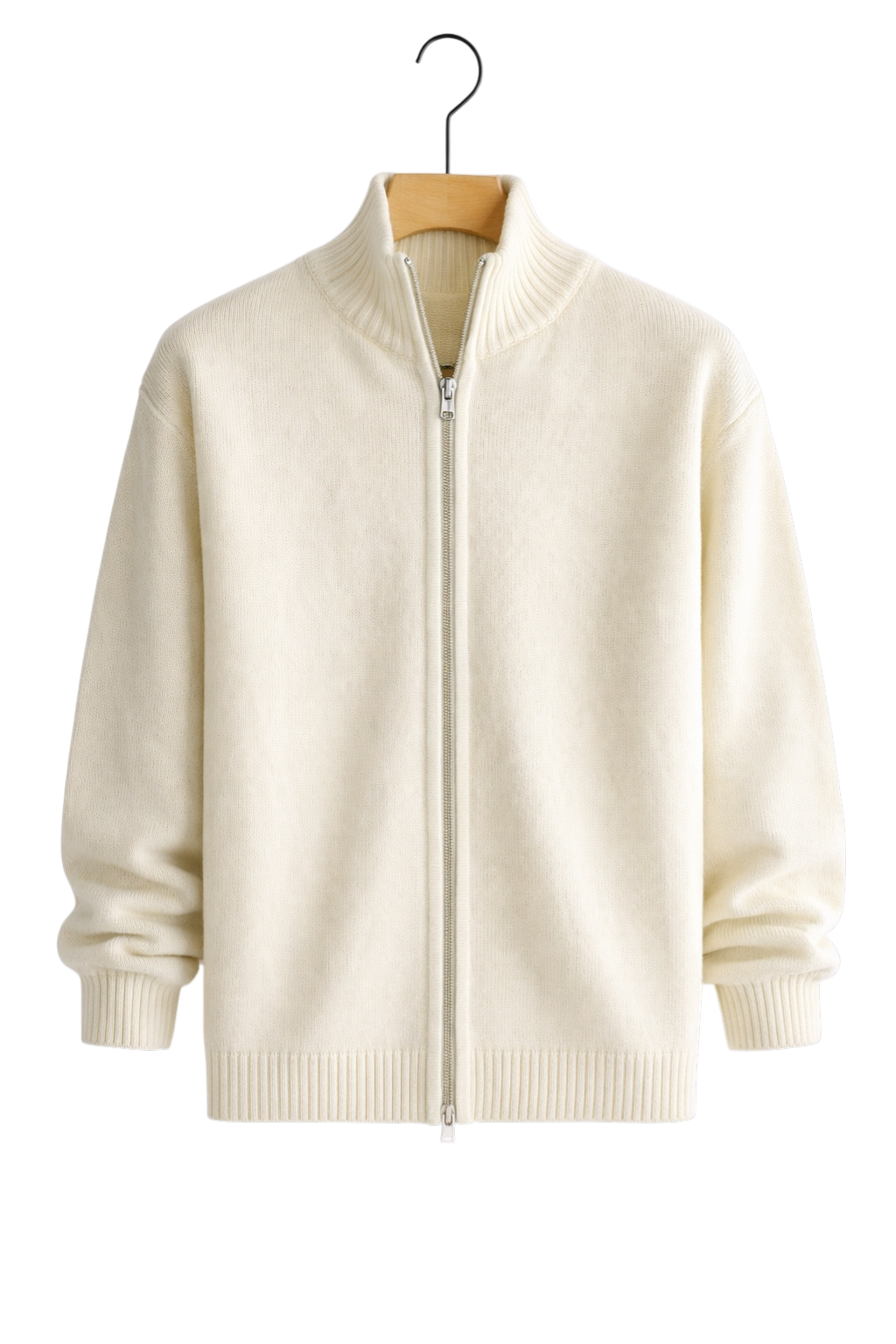 Bram - Heren Gebreid Vest met Ritssluiting en Casual Smart Uitstraling