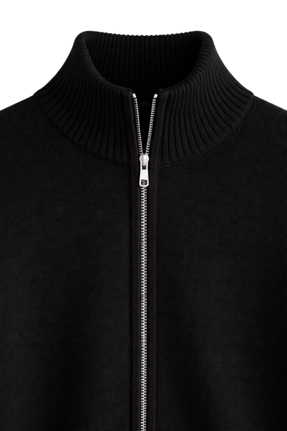 Bram - Heren Gebreid Vest met Ritssluiting en Casual Smart Uitstraling