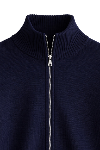 Bram - Heren Gebreid Vest met Ritssluiting en Casual Smart Uitstraling
