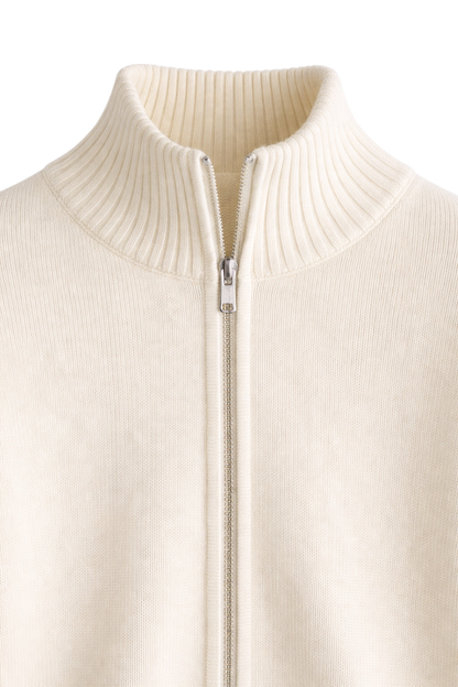 Bram - Heren Gebreid Vest met Ritssluiting en Casual Smart Uitstraling