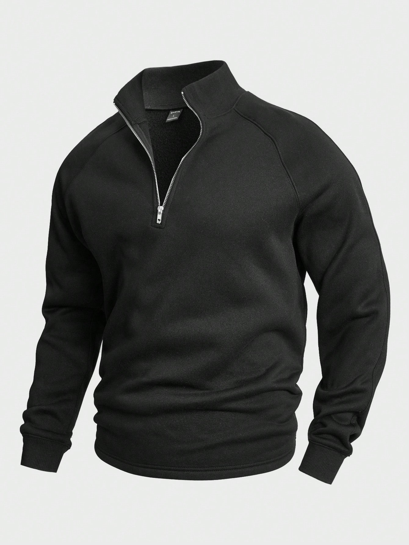 Bram - Heren Gebreide Trui Half Zip Smart Casual met Staande Kraag