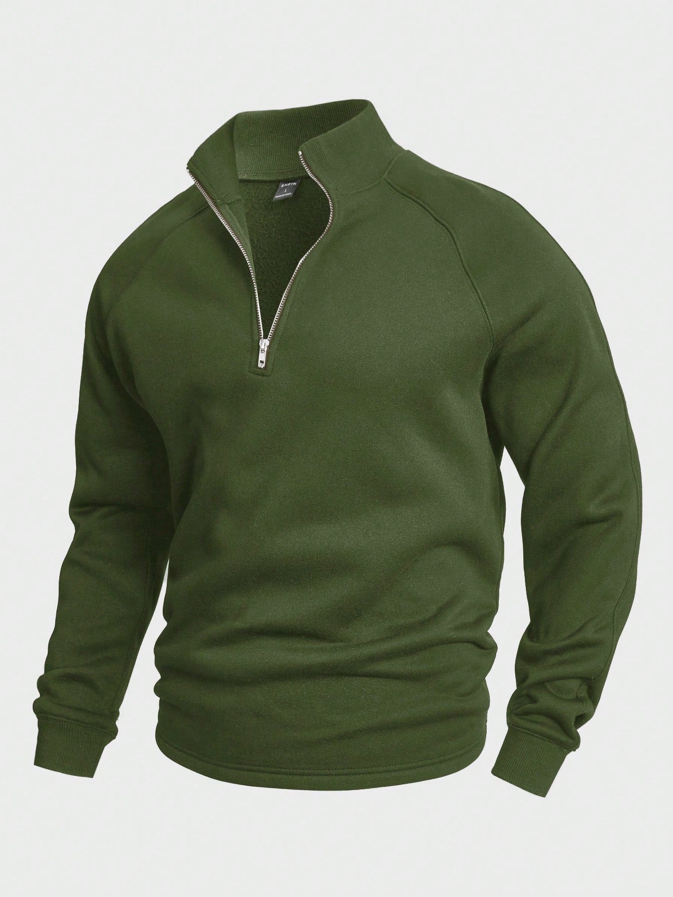 Bram - Heren Gebreide Trui Half Zip Smart Casual met Staande Kraag