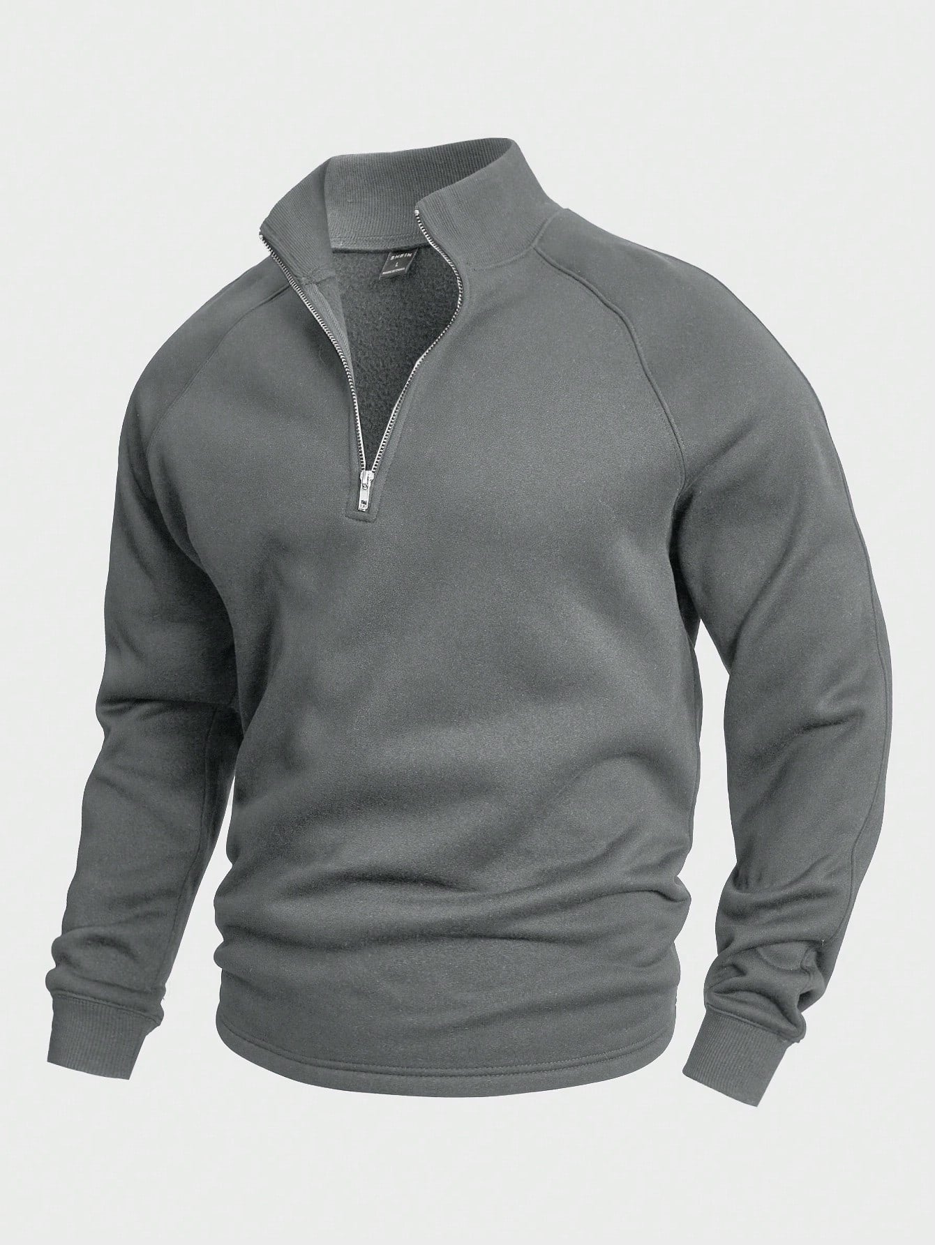 Bram - Heren Gebreide Trui Half Zip Smart Casual met Staande Kraag