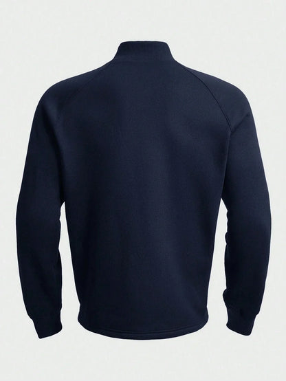 Bram - Heren Gebreide Trui Half Zip Smart Casual met Staande Kraag