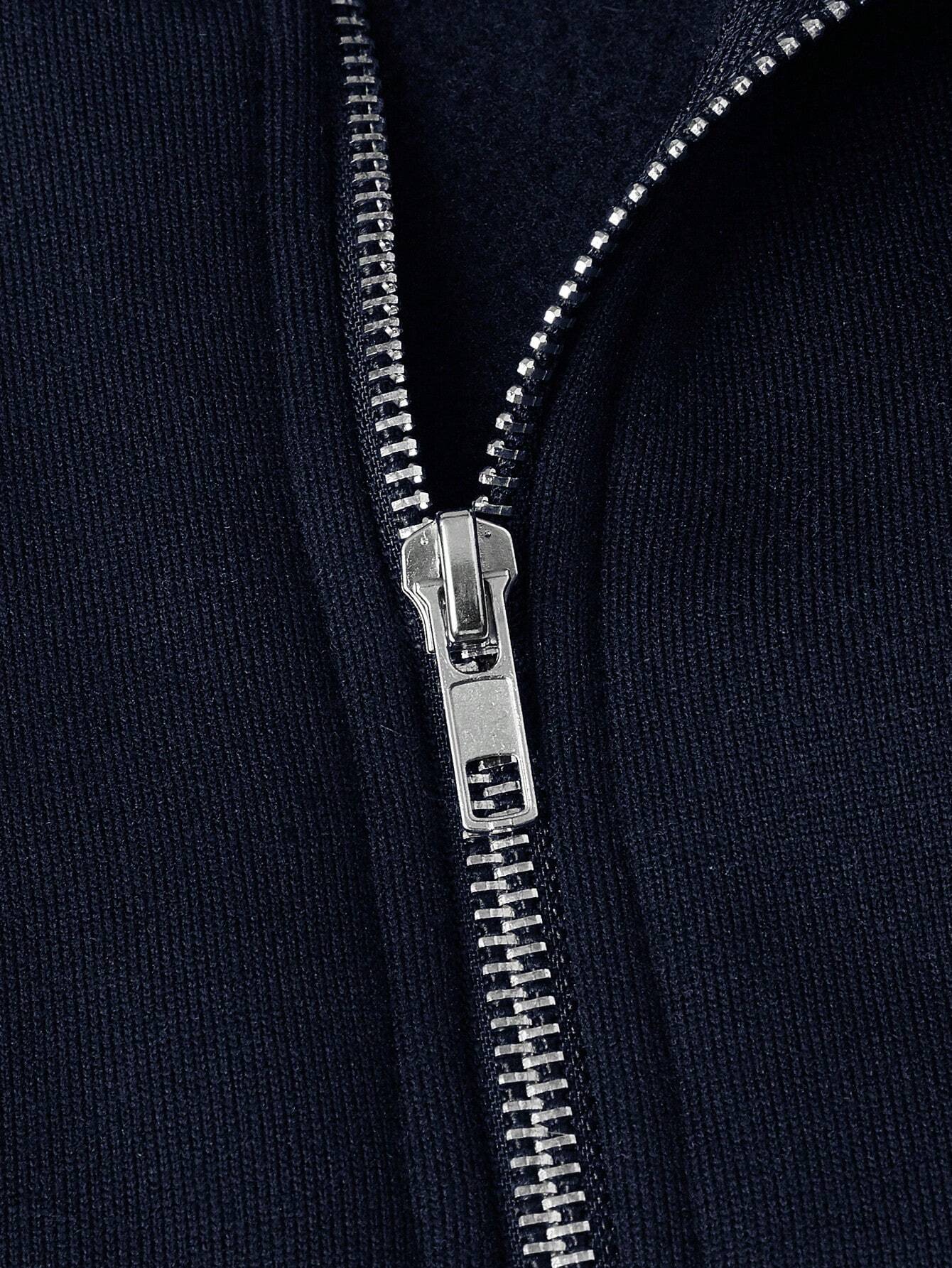 Bram - Heren Gebreide Trui Half Zip Smart Casual met Staande Kraag