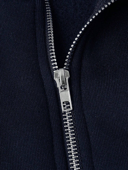 Bram - Heren Gebreide Trui Half Zip Smart Casual met Staande Kraag