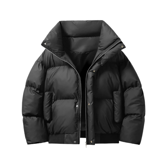Bram - Heren Winterjas Oversized Puffer met Opstaande Kraag en Rits