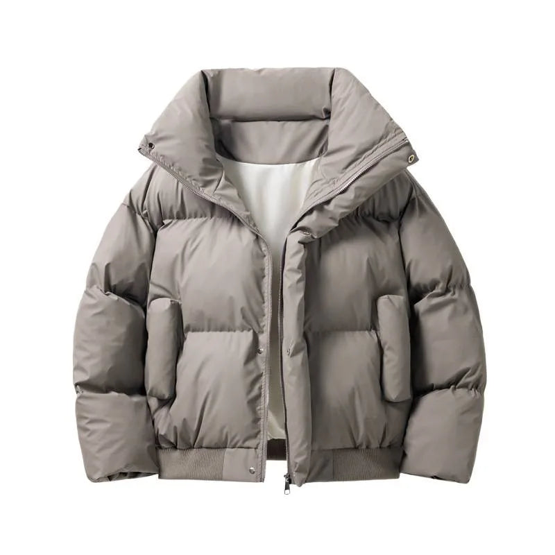 Bram - Heren Winterjas Oversized Puffer met Opstaande Kraag en Rits